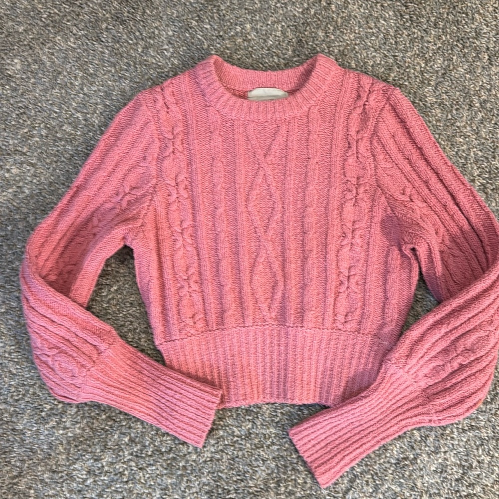 Urban outfitters cotton sweater pink XS